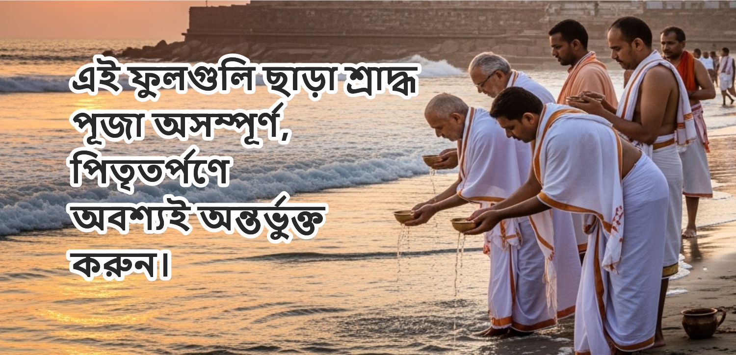 এই ফুলগুলো ছাড়া শ্রাদ্ধ পূজা অসম্পূর্ণ, পিতৃ তর্পণে এগুলো অবশ্যই অন্তর্ভুক্ত করুন