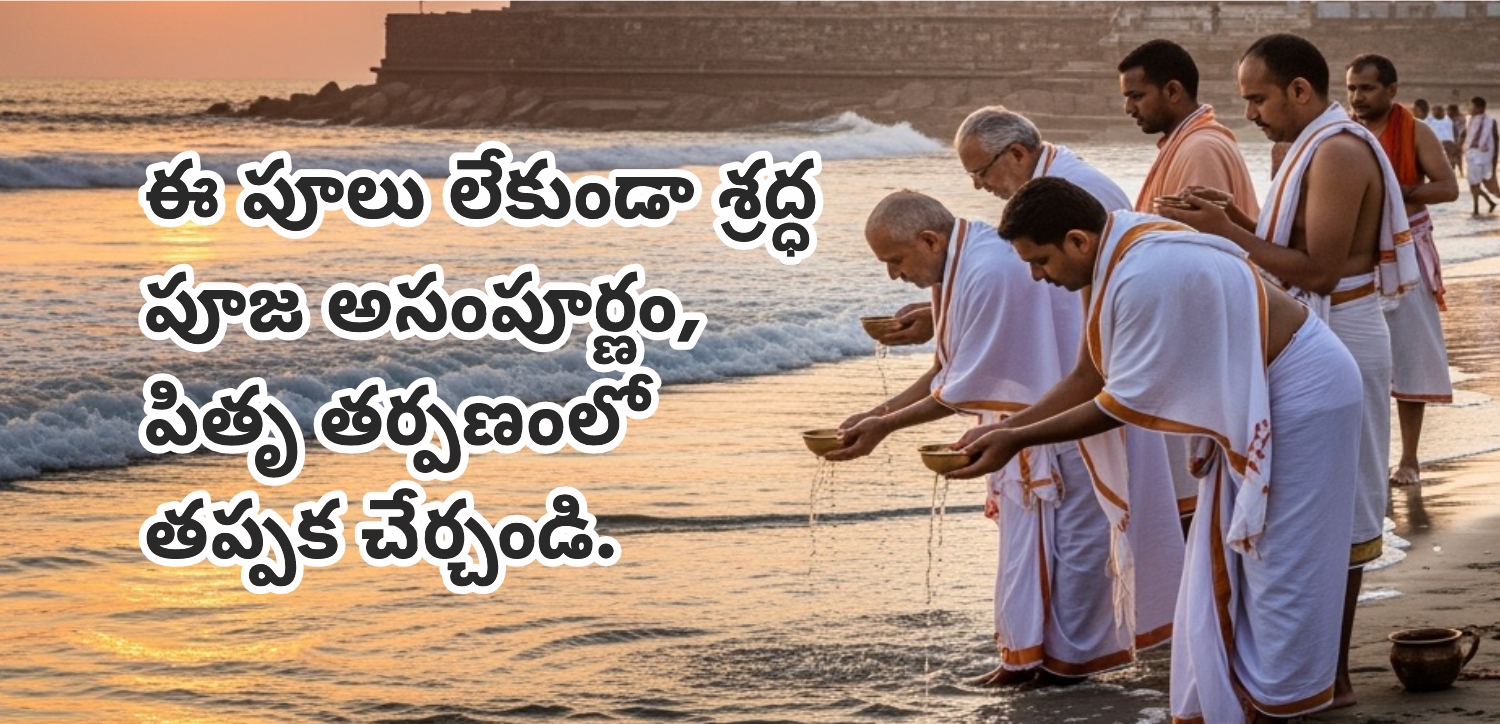 ఈ పువ్వులు లేకుండా శ్రాద్ధ పూజ అసంపూర్ణంగా ఉంటుంది, వాటిని ఖచ్చితంగా పిత్ర తర్పణంలో చేర్చండి