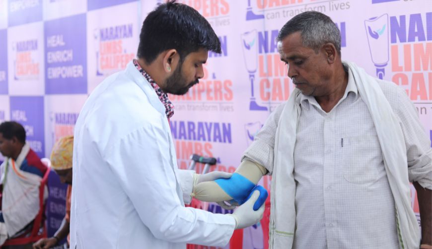 Narayan Seva Sansthan - Artificial Limb Distribution Camp Raipur