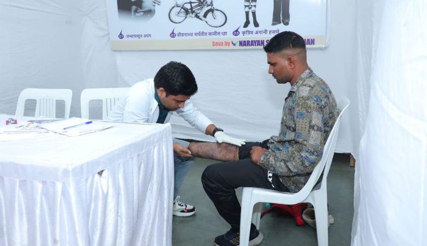 Narayan Seva Sansthan - Narayan Limb Distribution Camp Pune