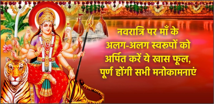 नवरात्रि पर माँ के अलग-अलग स्वरूपों को अर्पित करें ये खास फूल, पूर्ण होंगी सभी मनोकामनाएं