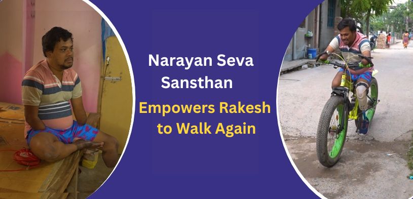 Narayan Seva Sansthan Empowers Rakesh to Walk Again