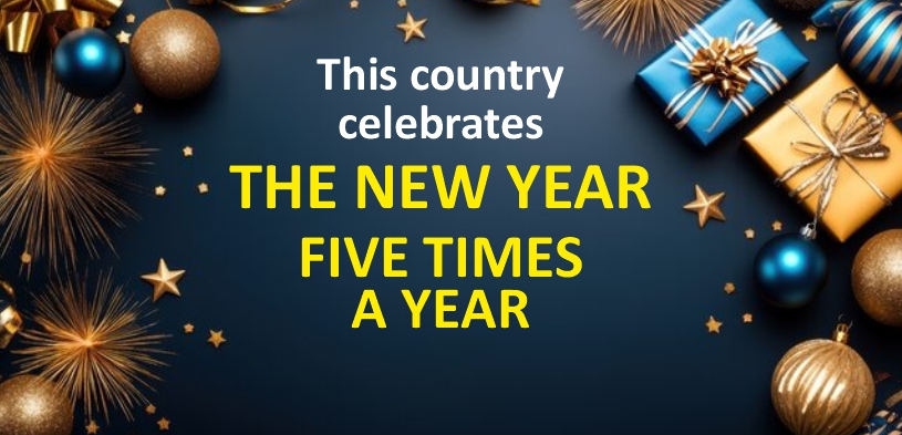 New Year 2025 is celebrated five times a year