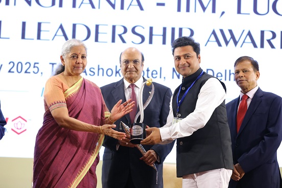 ಸ್ಥಾಪಕ ಶ್ರೀ ಕೈಲಾಶ್ ಜಿ ‘ಮಾನವ್’ ಅವರಿಗೆ ಲಕ್ಷ್ಮಿಪತಿ ಸಿಂಘಾನಿಯಾ – ಐಐಎಂ ಲಕ್ನೋ ರಾಷ್ಟ್ರೀಯ ನಾಯಕತ್ವ ಪ್ರಶಸ್ತಿ ನೀಡಿ ಗೌರವಿಸಲಾಗಿದೆ